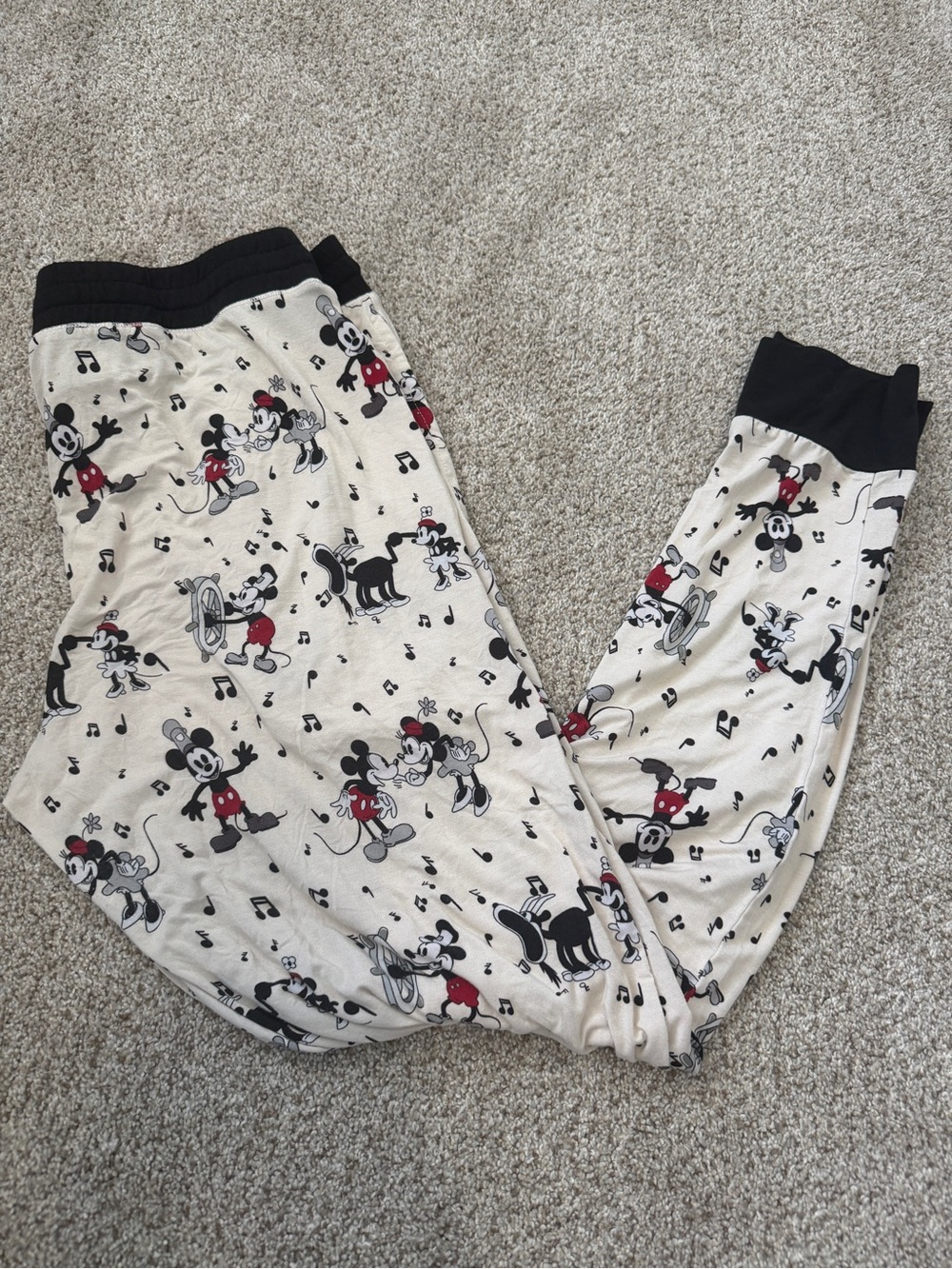 Little Peanut Bamboo Women's Bamboo Joggers Musical Mouse